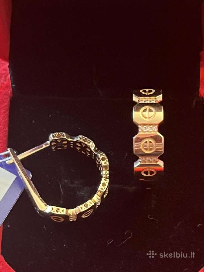 Prabangūs išskirtiniai auksiniai Cartier auskarai - nuotraukos Nr. 18