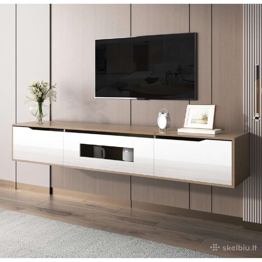 TV spintelė su LED