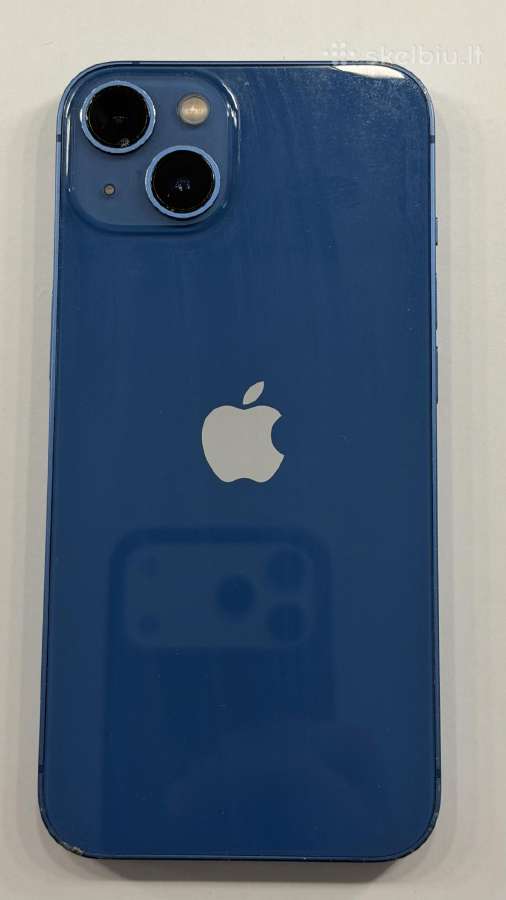 iPhone 13 256 GB Blue + dėklai + stikliukai