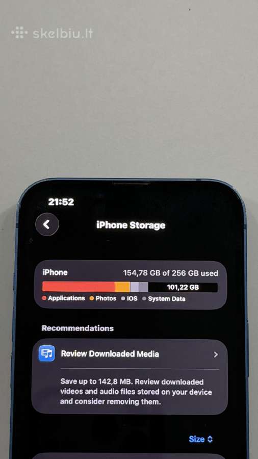 iPhone 13 256 GB Blue + dėklai + stikliukai - nuotraukos Nr. 8