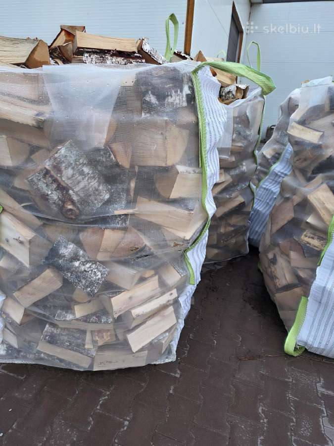 Beržinės malkos didmaišiais 1.6m3