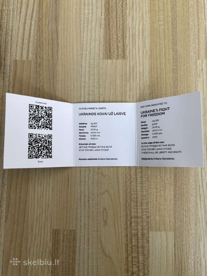 10 eur Ukrainos kovai už laisvę - nuotraukos Nr. 3