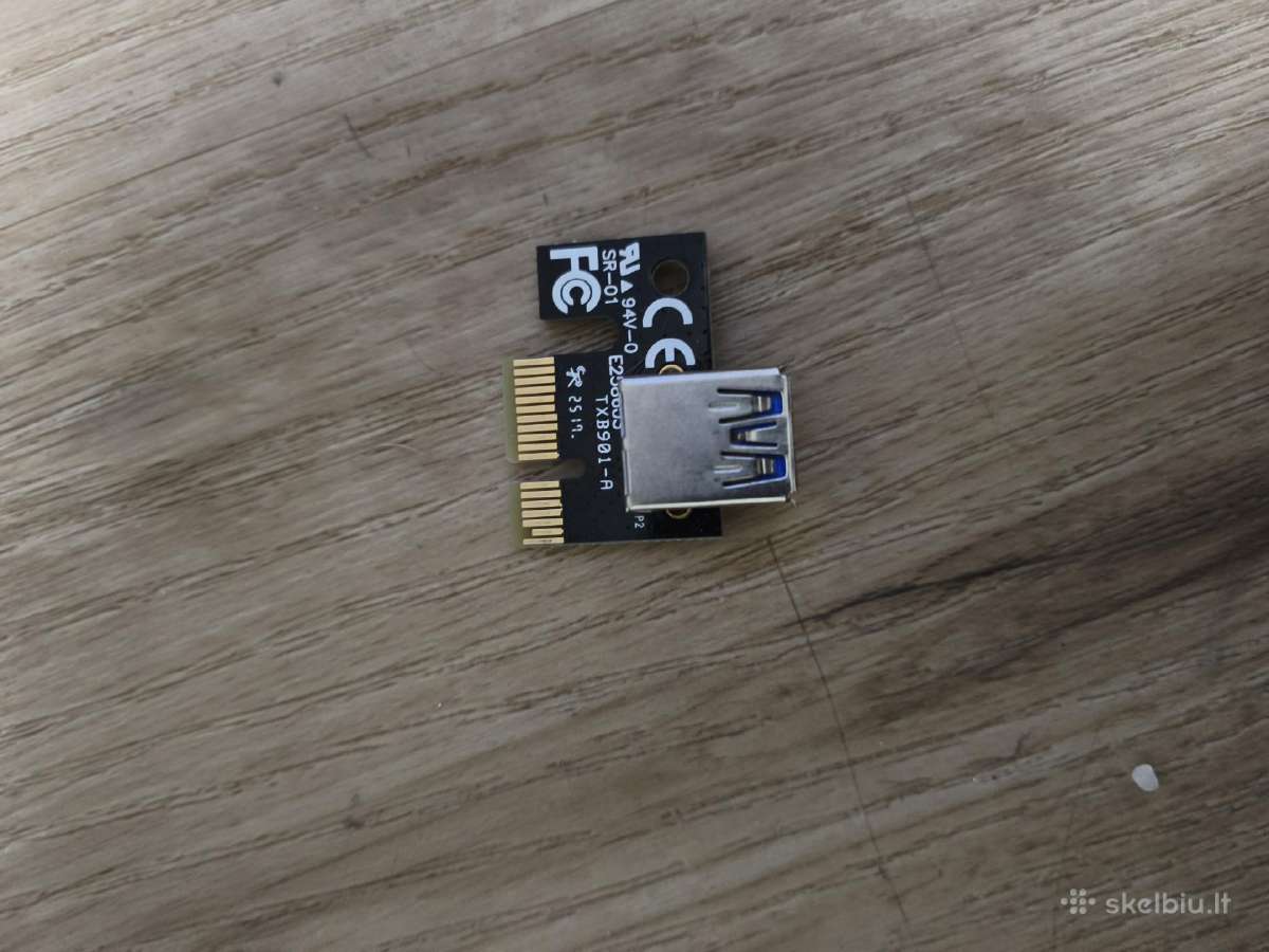 Pcie x1 į Pcie x16 Usb Riser adapteriai miningui - nuotraukos Nr. 3