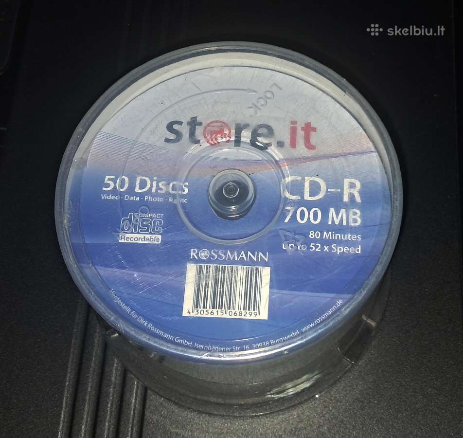 Store.IT CD-r 700mb 52x 50vnt - nuotraukos Nr. 2