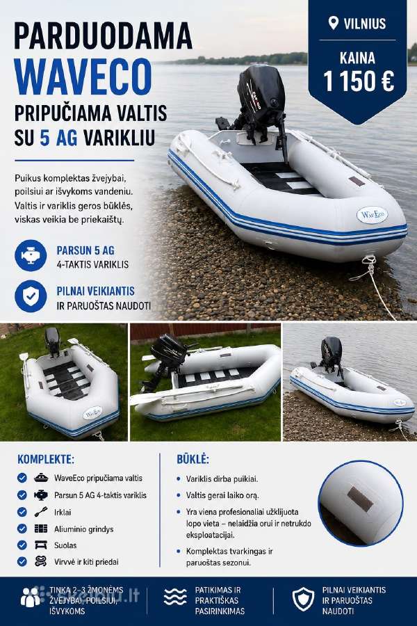 Waveeco su Parsun 5 Ag 4-takčiu (27 kg)