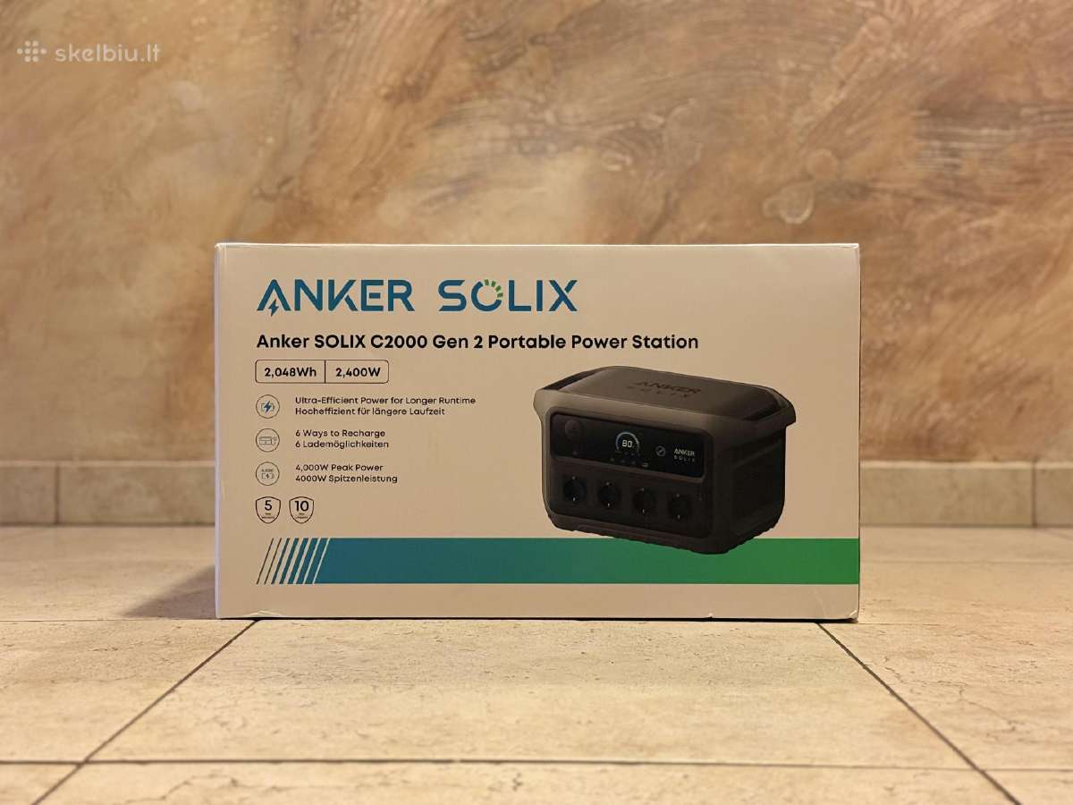 Anker Solix C2000 Gen 2 power stotelė