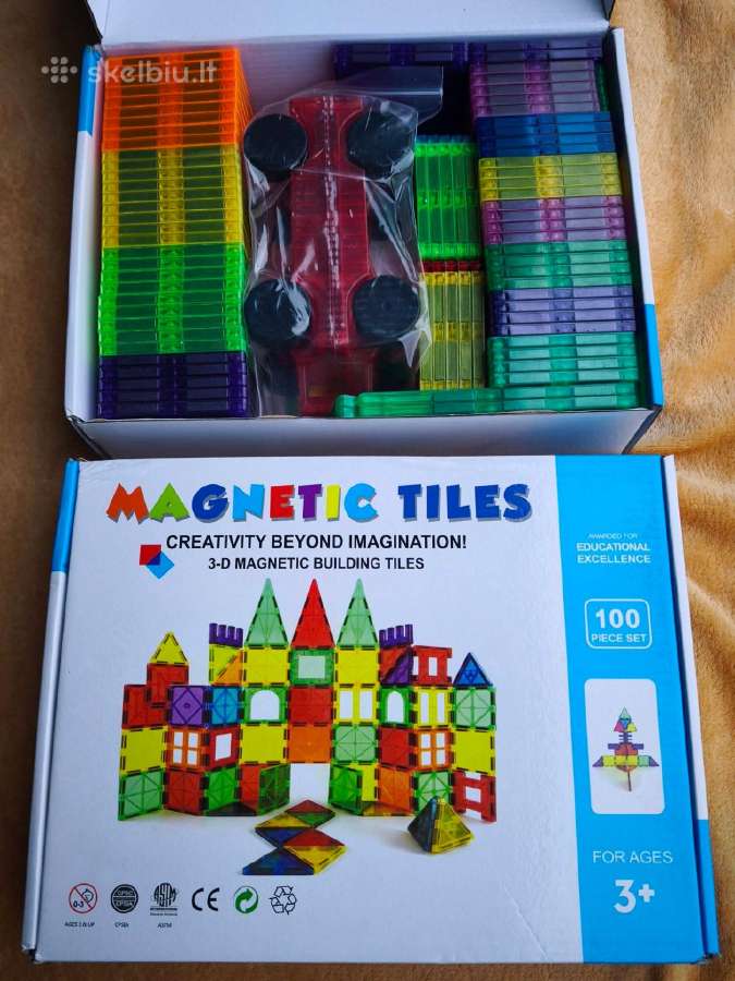 Magnetinis konstruktorius „Magnetinės plytelės“