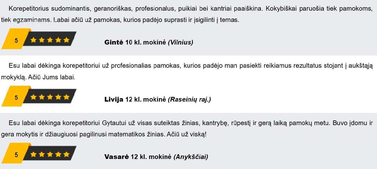 Matematikos korepetitorius 5-12 kl., eksternams - nuotraukos Nr. 6