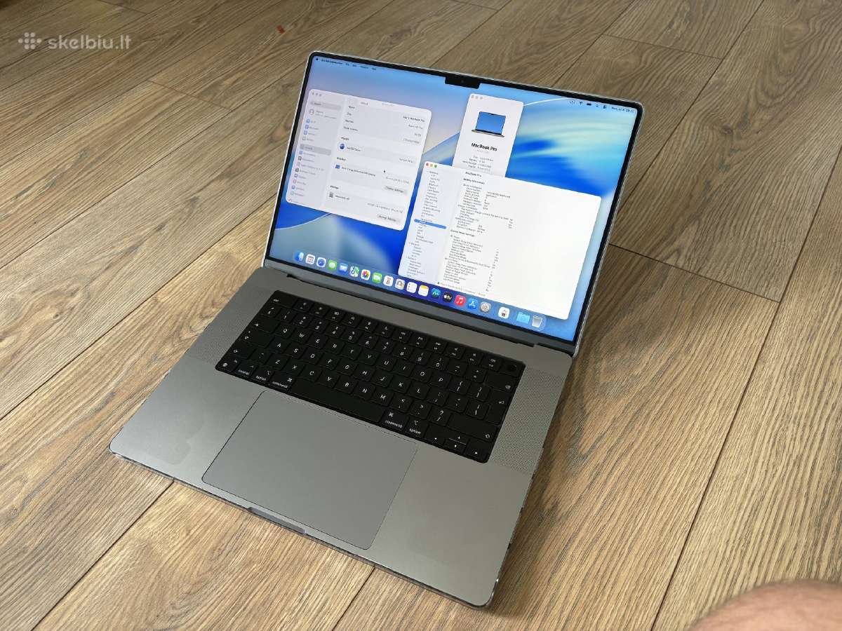 Parduodamas tvarkingas „MacBook Pro“ M1, 16 colių