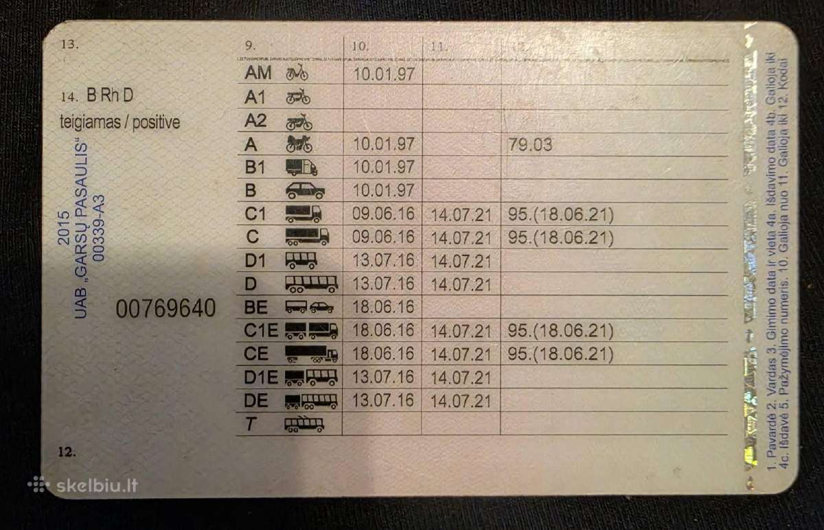 Iškau vairuotojo darbo
