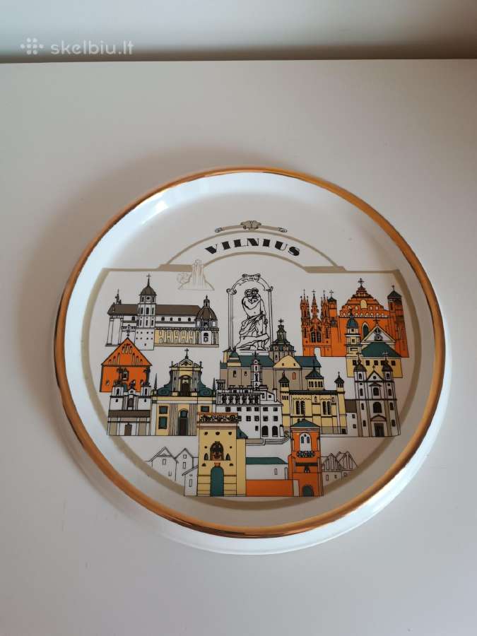Vintažinė porcelianinė Jiesios lėkštė Vilnius