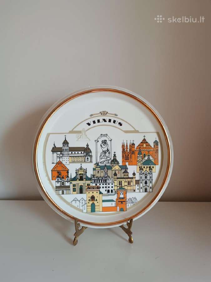 Vintažinė porcelianinė Jiesios lėkštė Vilnius - nuotraukos Nr. 2
