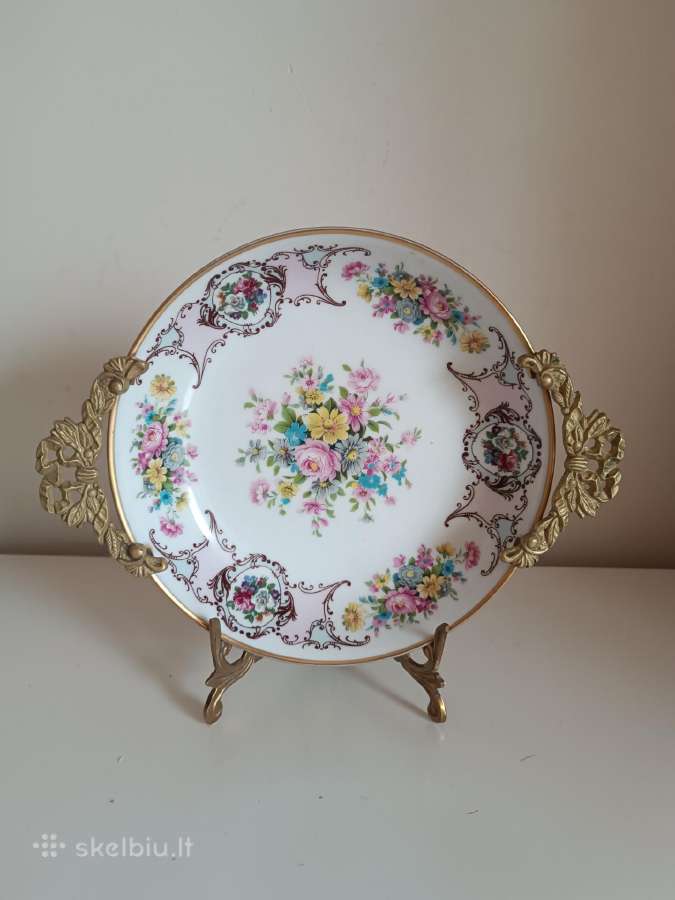 Senovinė porcelianinė lėkštė Limoges