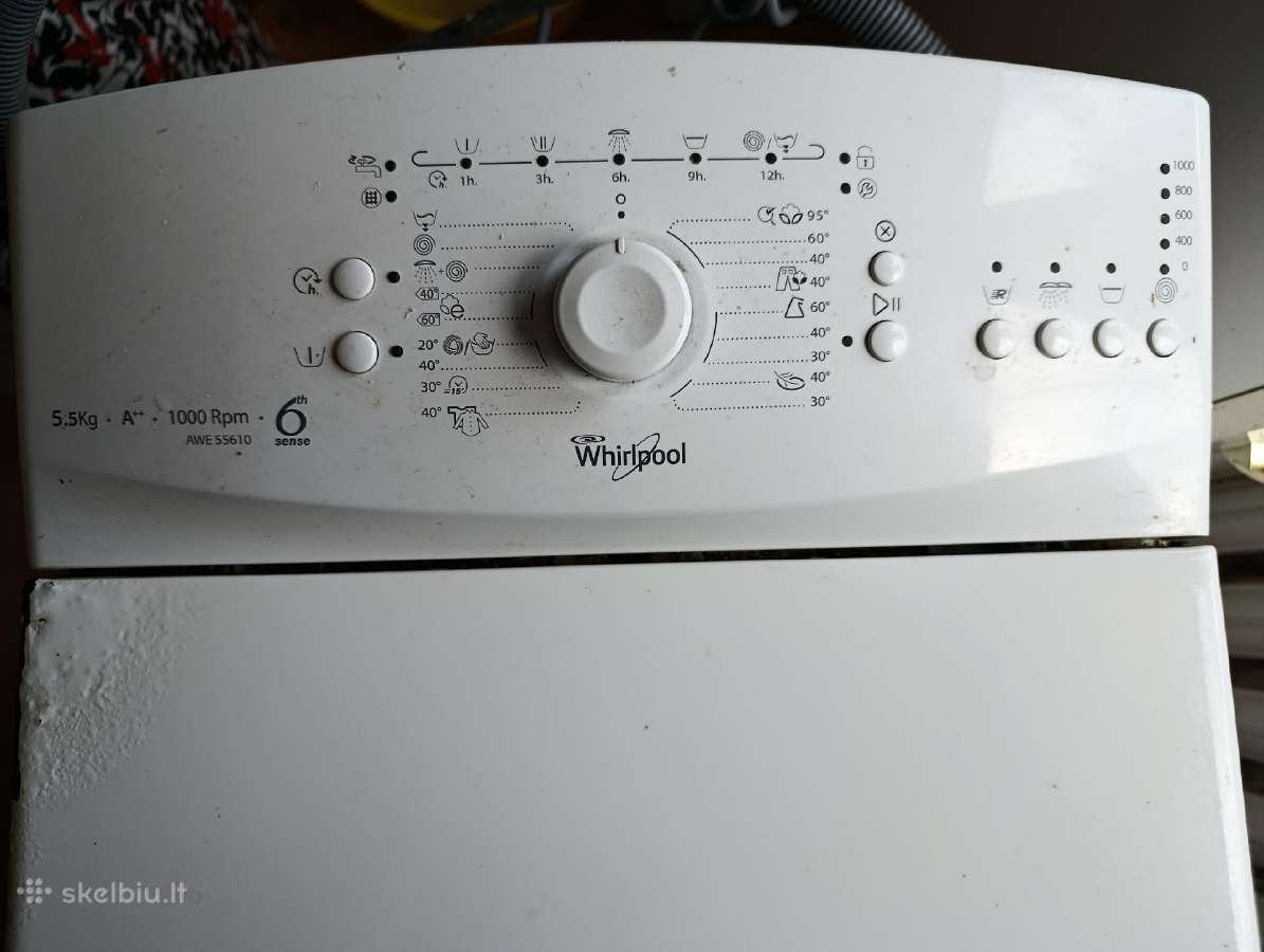 Dovanoju skalbimo mašiną Whirpool
