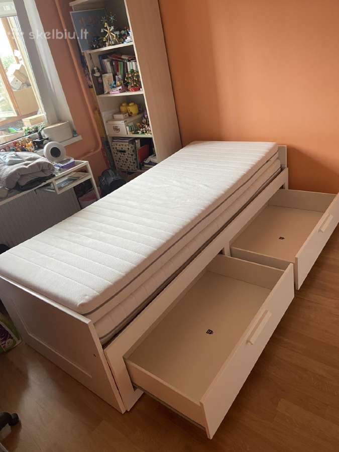 Brimnes viengulė/dviguė lova 80-160x200 - nuotraukos Nr. 2