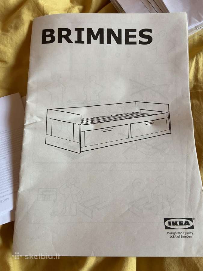 Brimnes viengulė/dviguė lova 80-160x200 - nuotraukos Nr. 12