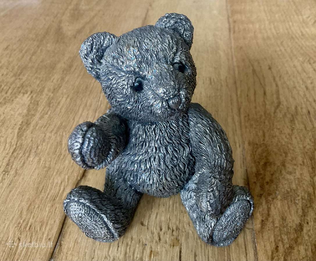 Sidabrinis(925prabos) didelis meškinas “teddy.
