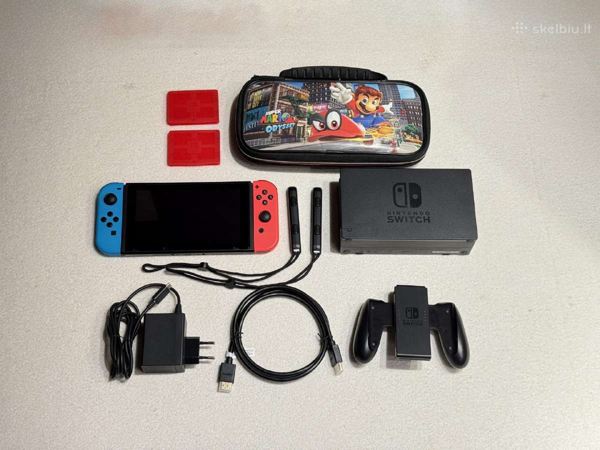 Not patched! Nintendo Switch V1 32gb Nsw Blue Red