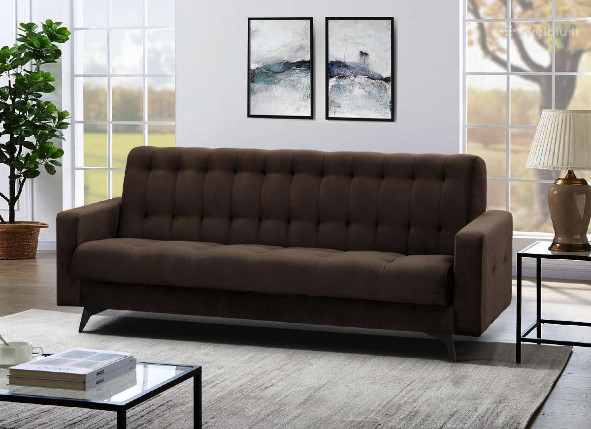Minkšta sofa-lova „gemi“ su dėže patalynei - nuotraukos Nr. 23