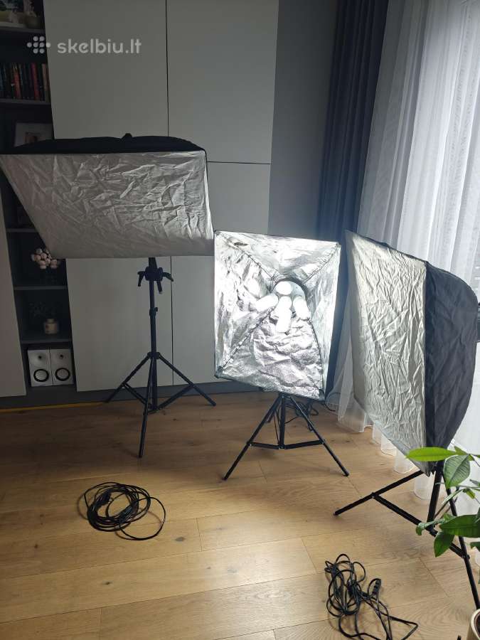 Nuolatinės šviesos studio apšvietimo rinkinys - nuotraukos Nr. 3