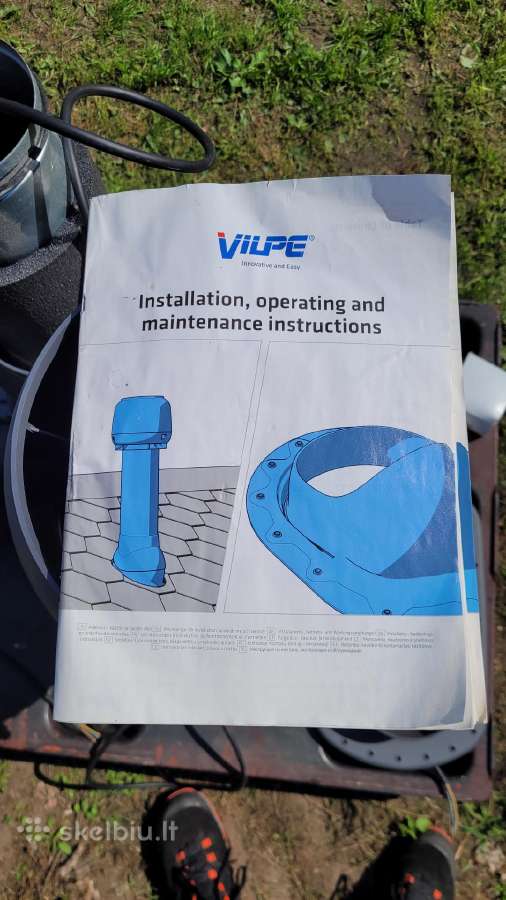 Vilpe ventiliaciniai kaminėliai 125 mm. Vilpe E190 - nuotraukos Nr. 7