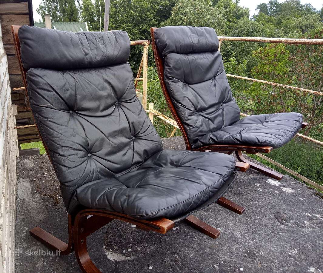 Vintažiniai Siesta foteliai, Ingmar Relling Norvg.