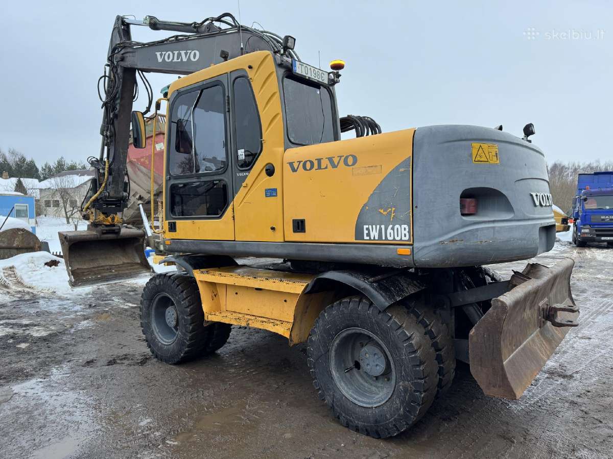 Volvo Ew 160 B ratinis ekskavatorius