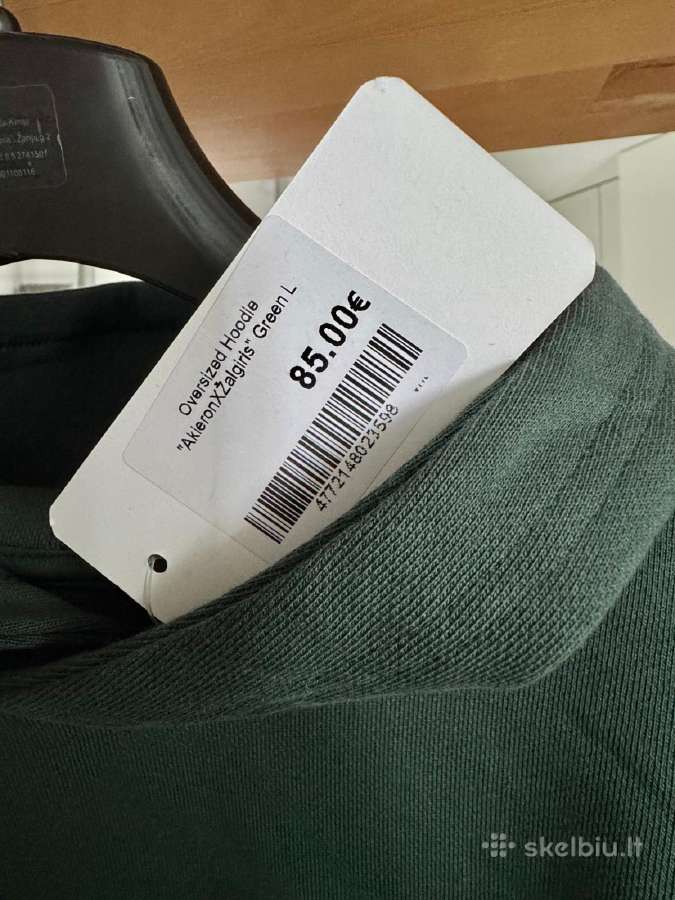 Zalgiris X Akieron Oversized Hoodie Dydis L Naujas - nuotraukos Nr. 3