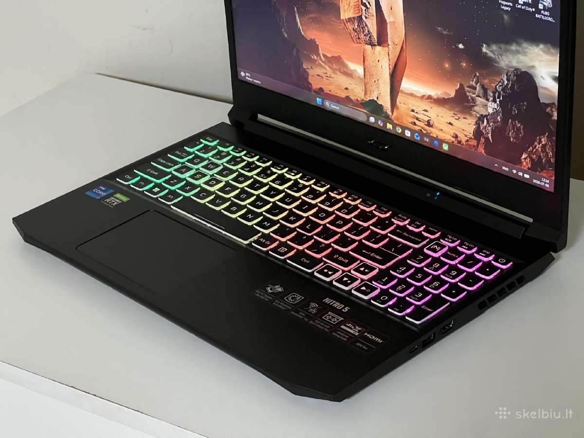 Parduodamas Acer Nitro su Rtx 3070, I7-11k, 1tb. - nuotraukos Nr. 4