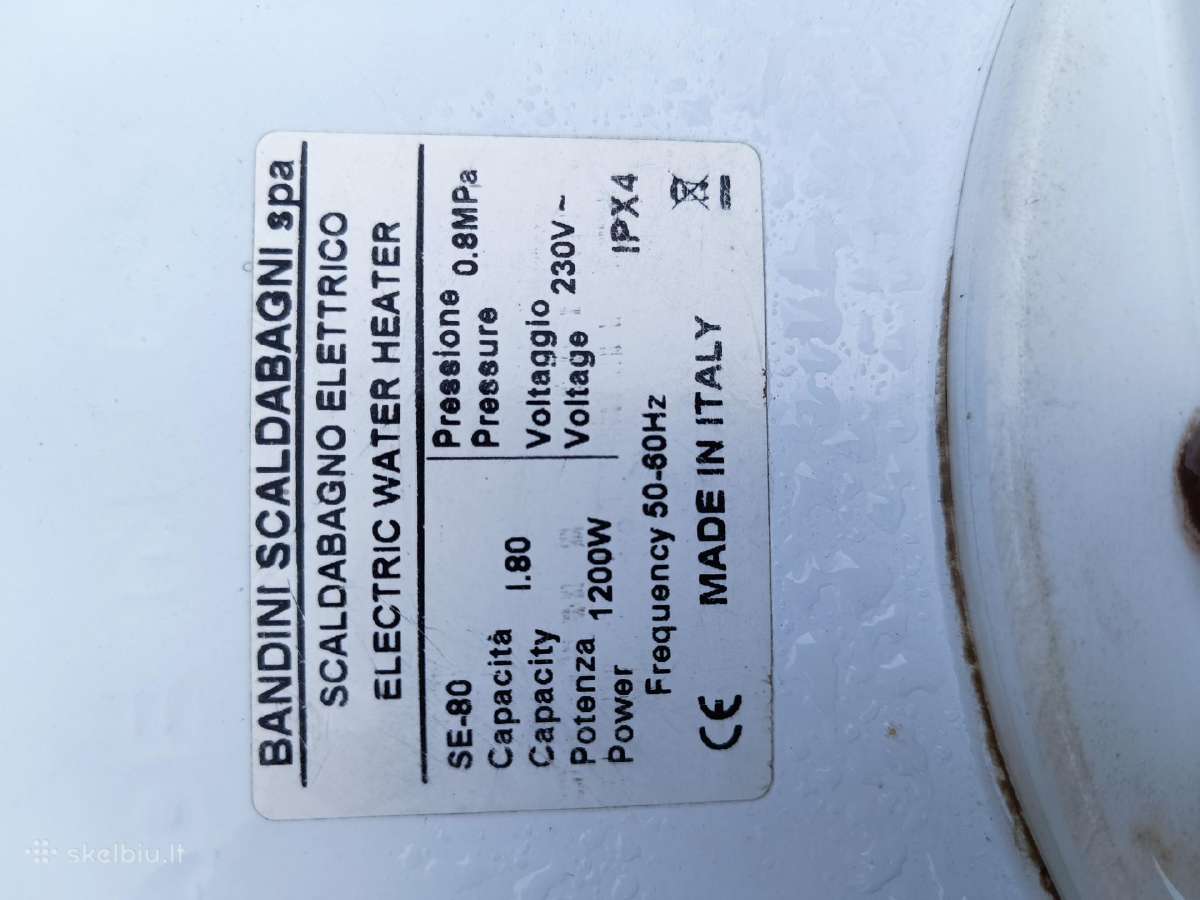 Parduodu elektrinį boilerį Bandini Scaldabagni