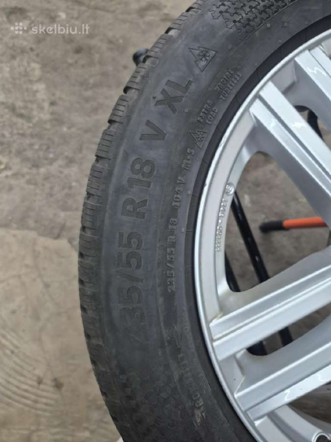 VW tiguan r18 zieminiu disku komplektas su padango - nuotraukos Nr. 5