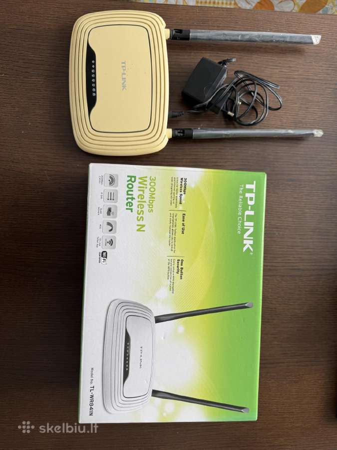 Tp-link Tl-wr841n WiFi maršrutizatorius su dėže