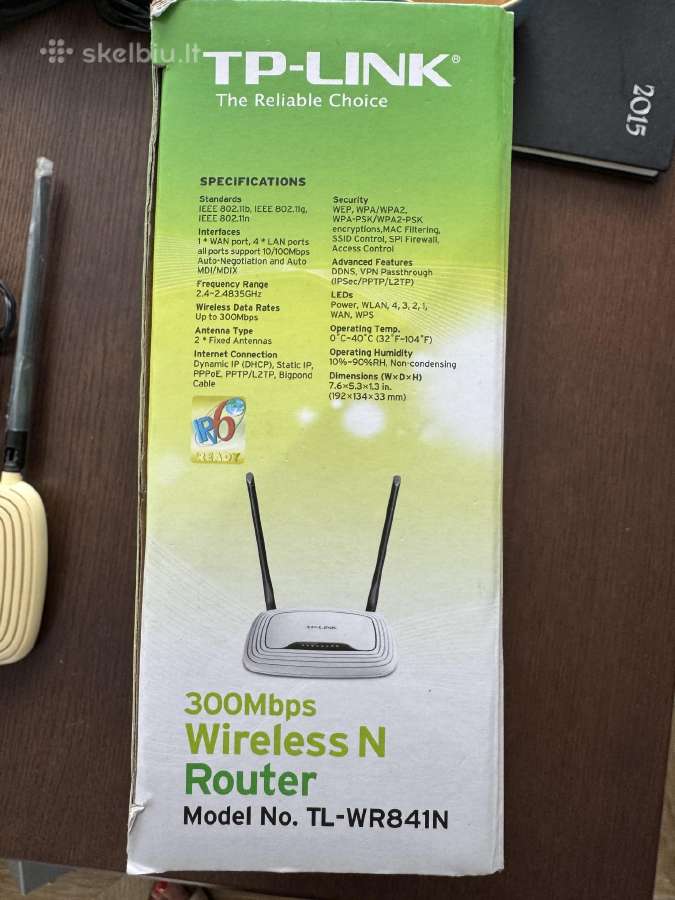 Tp-link Tl-wr841n WiFi maršrutizatorius su dėže - nuotraukos Nr. 2