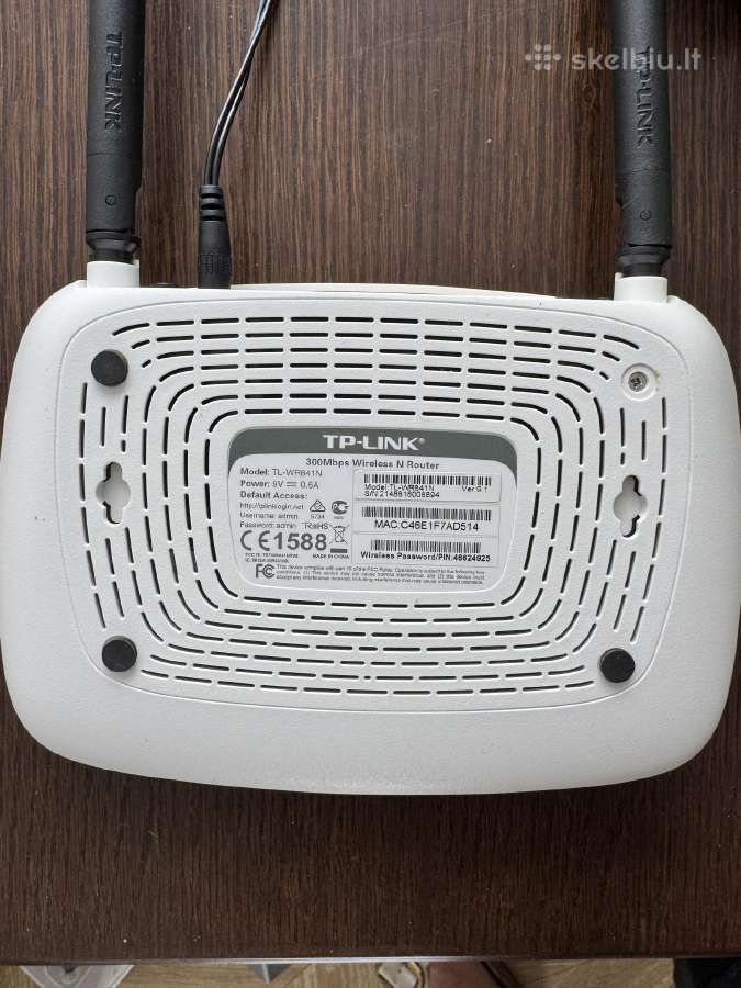 Tp-link Tl-wr841n WiFi maršrutizatorius - nuotraukos Nr. 2
