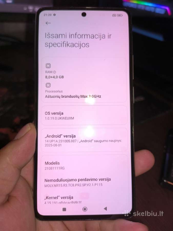 Xiomi 11 T - nuotraukos Nr. 2