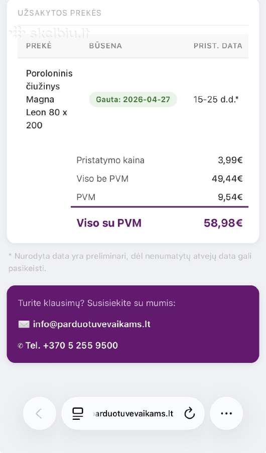 Čiužinys -antčiuzinis - nuotraukos Nr. 2
