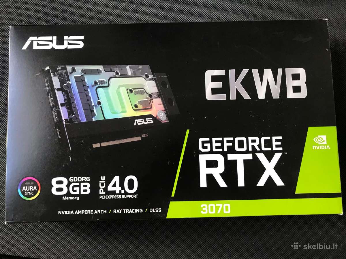 Vaizdo korta Asus Rtx3070 8gb Ekwb (watercooled) - nuotraukos Nr. 2