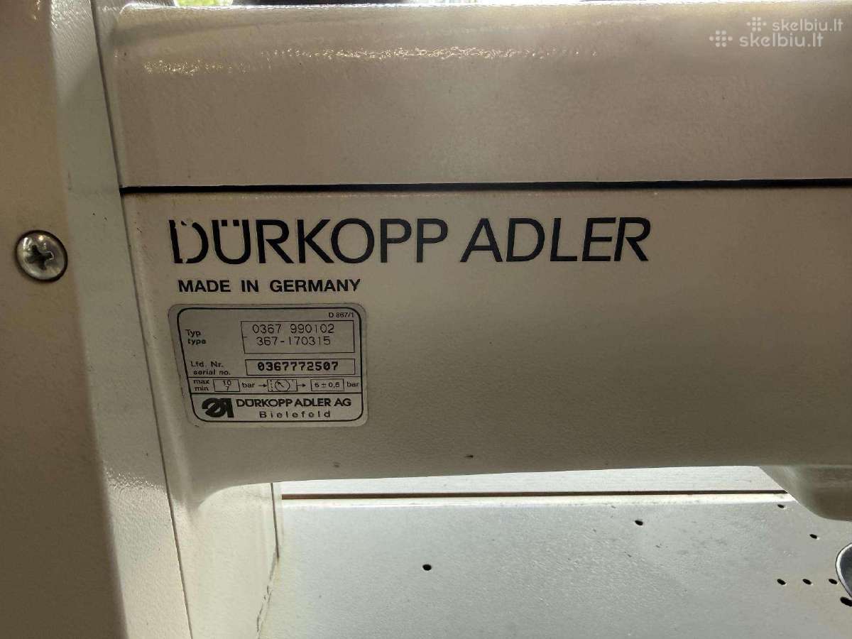 Siuvimo mašina Durkopp adler 367 - nuotraukos Nr. 2