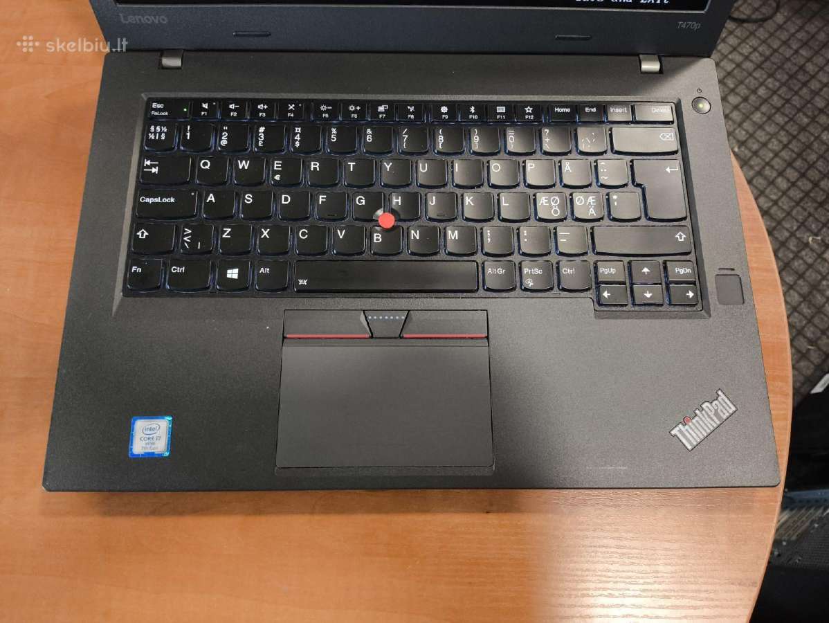 T470p Fhd Ips i7-7820hq 32gb 1tb SSD 7% - nuotraukos Nr. 2