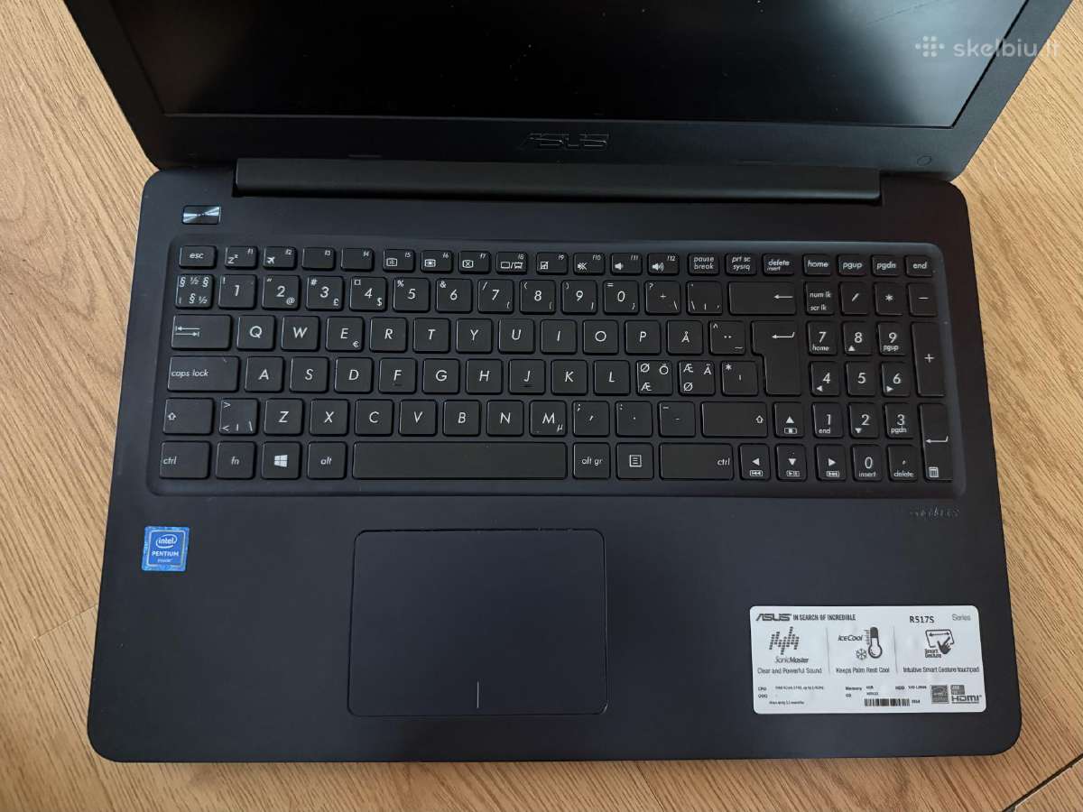 Asus R517s su pakrovėju - nuotraukos Nr. 2