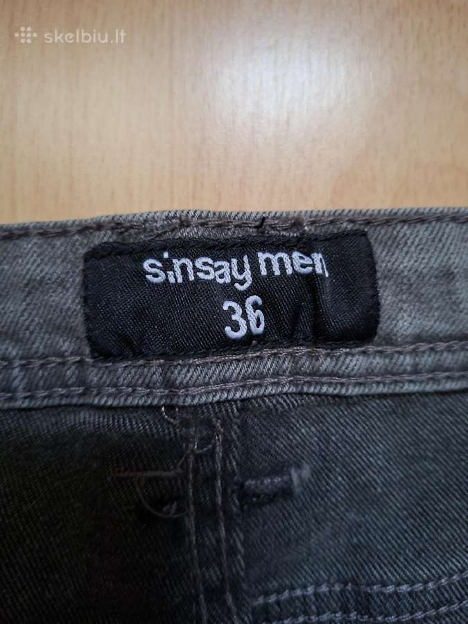 Slim fit pilki Sinsay džinsai - nuotraukos Nr. 2