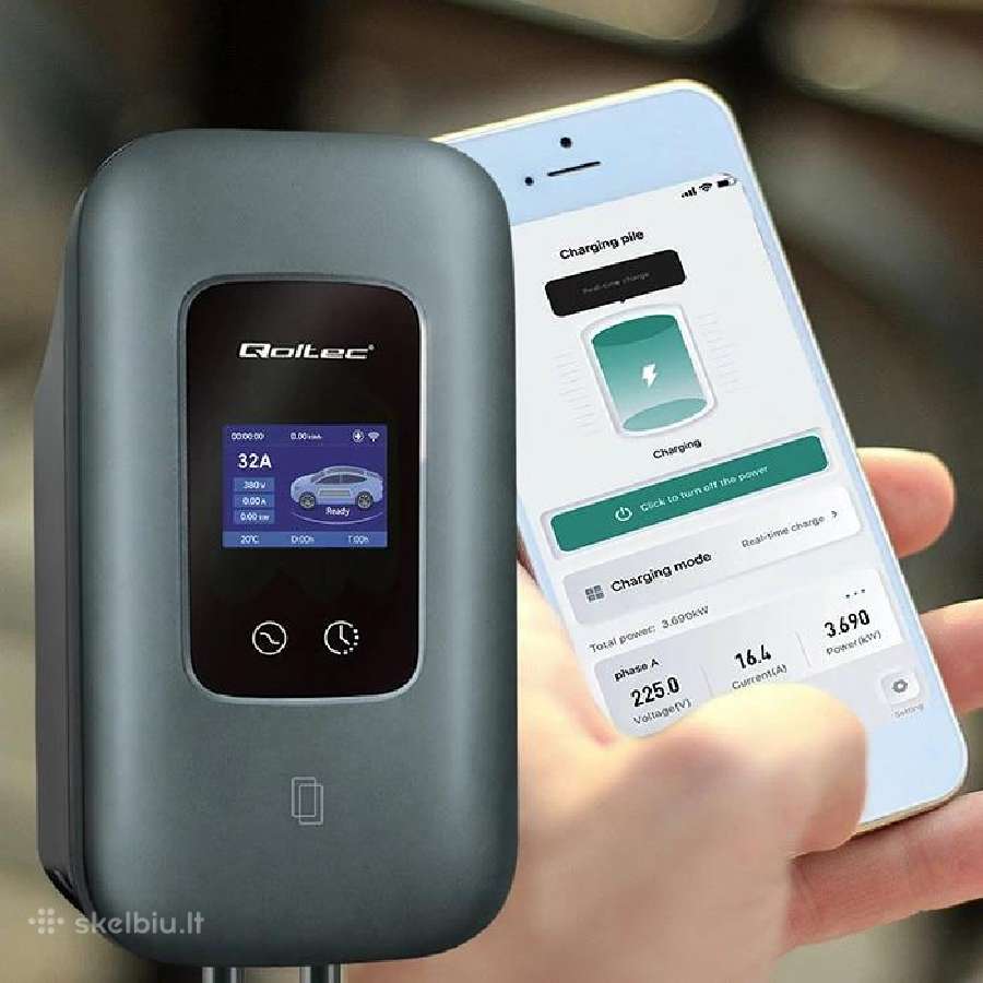 Ev įkroviklis su App Smartlife 22kw Type2 - nuotraukos Nr. 2