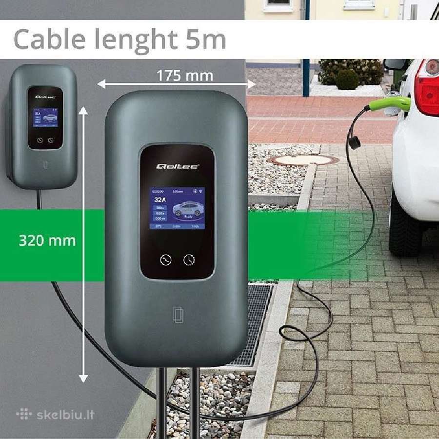 Ev įkroviklis su App Smartlife 22kw Type2 - nuotraukos Nr. 3