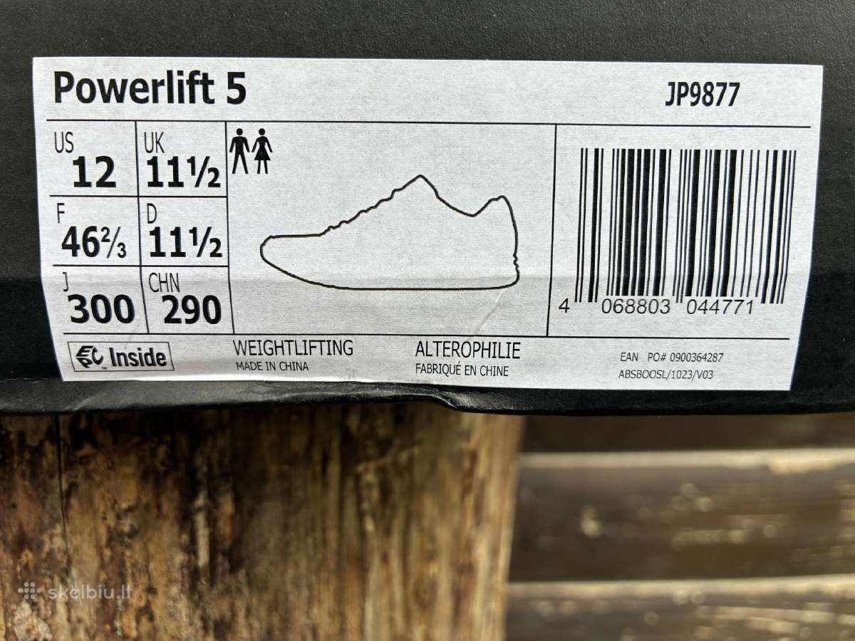 Treniruočių bateliai Adidas Powerlift 5, 46 2/3 Eu - nuotraukos Nr. 11