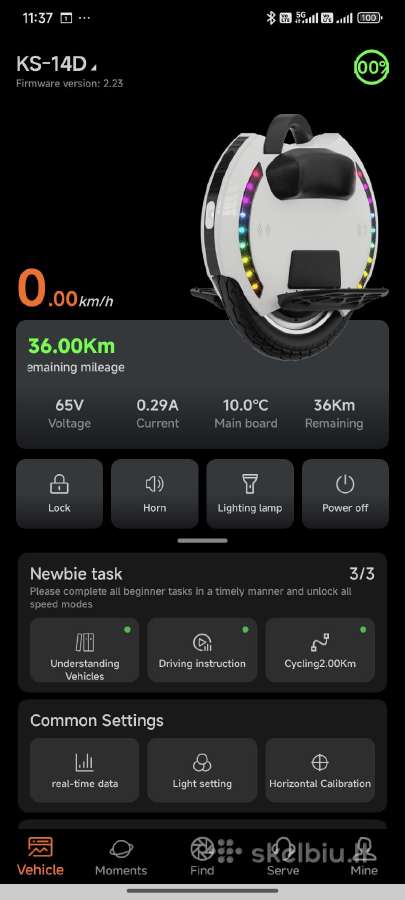Vienaratis Kingsong 14d 420wh 800w naudotas 3 mėn. - nuotraukos Nr. 13