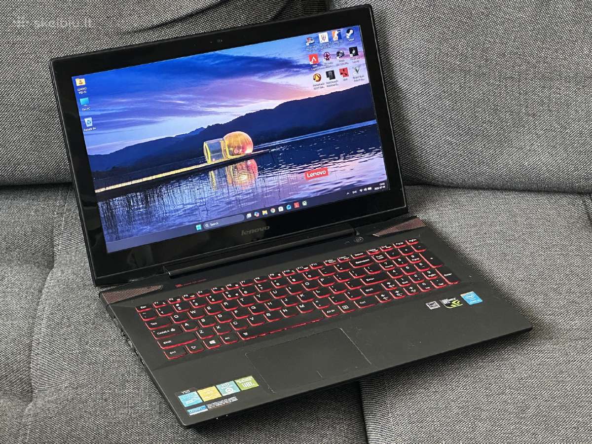 Parduodu Lenovo Y50, su I5, Gtx 960m, 16gb 256gb