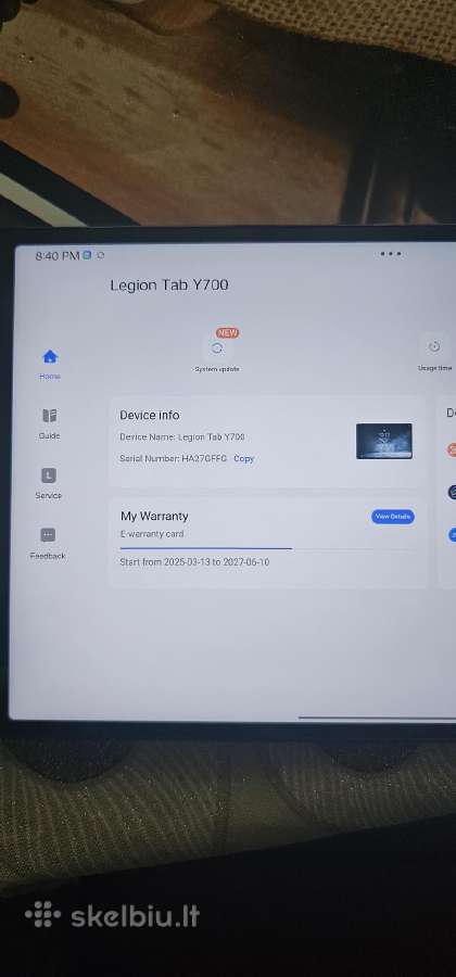 Lenovo Legion Y700 (Snapdragon 8 Gen 3, 16gb/512gb - nuotraukos Nr. 6