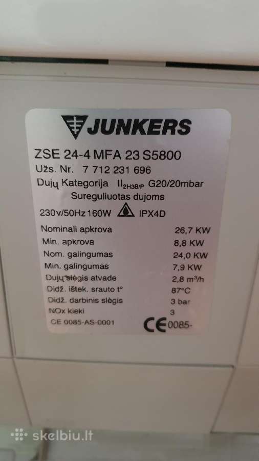 Katilas Junkers Euroline Zse 24, veikiantis - nuotraukos Nr. 3