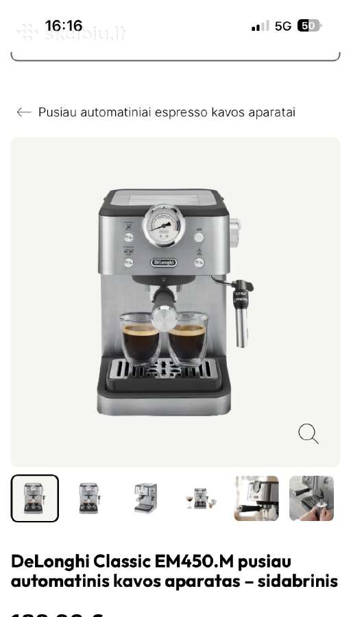 Delonghi kavos virimo aparatas
