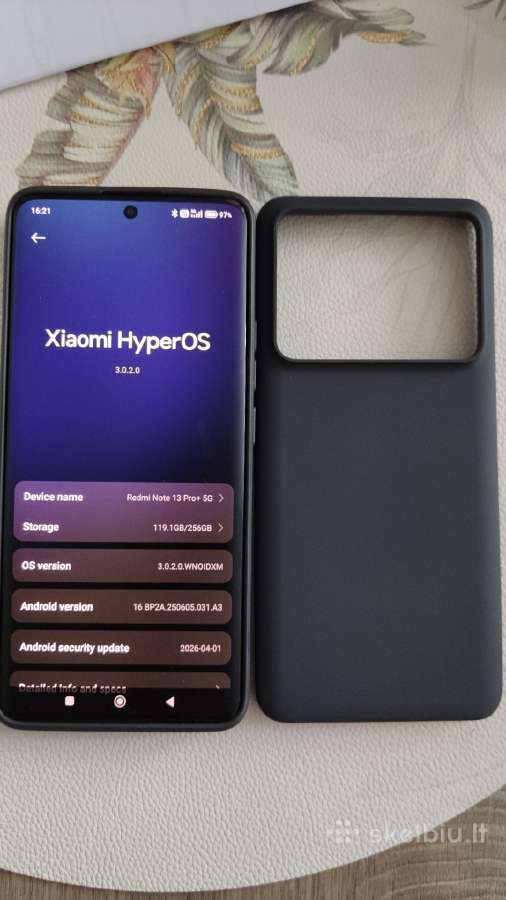 Redmi Note 13 Pro+ 5G, 8gb RAM, 256gb Rom - nuotraukos Nr. 7